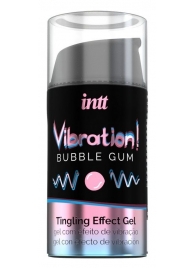 Жидкий интимный гель с эффектом вибрации Vibration! Bubble Gum - 15 мл. - INTT - купить с доставкой во Владивостоке