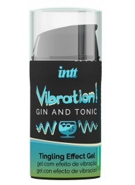 Жидкий интимный гель с эффектом вибрации Vibration! Gin   Tonic - 15 мл. - INTT - купить с доставкой во Владивостоке