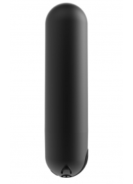Черная перезаряжаемая вибропуля Clio - 7,6 см. - Indeep
