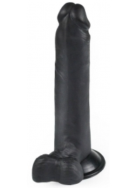 Черный фаллоимитатор-реалистик на присоске - 16,5 см. - LOVETOY (А-Полимер)
