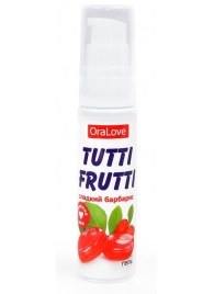 Гель-смазка Tutti-frutti со вкусом барбариса - 30 гр. - Биоритм - купить с доставкой во Владивостоке