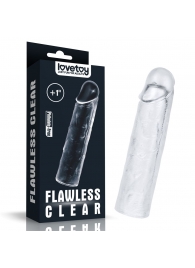 Прозрачная насадка-удлинитель Flawless Clear Penis Sleeve Add 1 - 15,5 см. - Lovetoy - во Владивостоке купить с доставкой