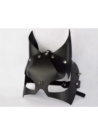 Черная кожаная маска  Черт - Sitabella - купить с доставкой во Владивостоке