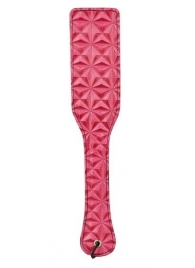 Розовый пэддл с геометрическим рисунком - 32 см. - Erokay - купить с доставкой во Владивостоке