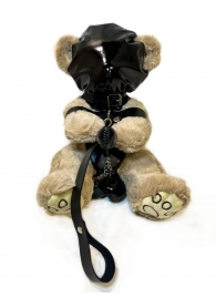 Оригинальный плюшевый мишка в маске и наручниках - БДСМ Арсенал - купить с доставкой во Владивостоке