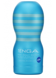 Мастурбатор с охлаждающей смазкой TENGA Original Vacuum Cup Cool - Tenga - во Владивостоке купить с доставкой