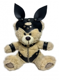 Оригинальный плюшевый мишка в БДСМ костюме с ушками - БДСМ Арсенал - купить с доставкой во Владивостоке