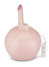 Надувной секс-мяч с реалистичным вибратором - Lux Fetish - купить с доставкой во Владивостоке