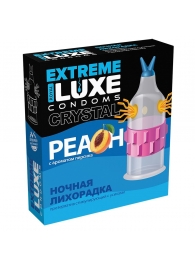 Стимулирующий презерватив  Ночная лихорадка  с ароматом персика - 1 шт. - Luxe - купить с доставкой во Владивостоке