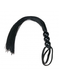 Черная силиконовая плеть Silicone Whip - 32 см. - Easy toys - купить с доставкой во Владивостоке