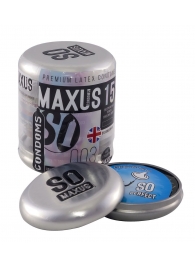 Экстремально тонкие презервативы MAXUS Extreme Thin - 15 шт. - Maxus - купить с доставкой во Владивостоке