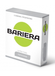 Ультратонкие презервативы Bariera Ultra Thin - 3 шт. - Bariera - купить с доставкой во Владивостоке