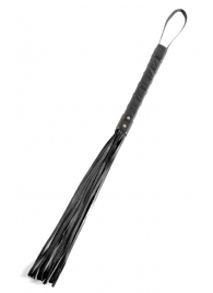 Черная плеть First Time Flogger - 63,5 см. - Pipedream - купить с доставкой во Владивостоке