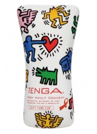 Мастурбатор-туба Keith Haring Soft Tube CUP - Tenga - во Владивостоке купить с доставкой
