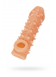 Телесная закрытая насадка с пупырышками Cock Sleeve Size S - 13,8 см. - KOKOS - во Владивостоке купить с доставкой