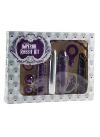 Набор фиолетовых стимуляторов Imperial Rabbit Kit - Toy Joy - купить с доставкой во Владивостоке