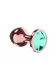 Пробка цвета розового золота с малиновым кристаллом Diamond Topaz Shine L - 8,3 см. - Lola Games - купить с доставкой во Владивостоке