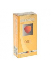 Презервативы Masculan Ultra Gold с золотым напылением и ароматом ванили - 10 шт. - Masculan - купить с доставкой во Владивостоке