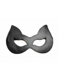 Двусторонняя красно-черная маска с ушками из эко-кожи - БДСМ Арсенал - купить с доставкой во Владивостоке