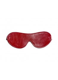 Двусторонняя красно-черная маска на глаза из эко-кожи - БДСМ Арсенал - купить с доставкой во Владивостоке