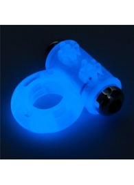 Голубое, светящееся в темноте эрекционное виброкольцо Lumino Play Vibrating Penis Ring - Lovetoy - во Владивостоке купить с доставкой