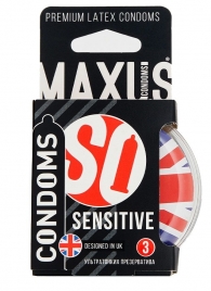 Ультратонкие презервативы в пластиковом кейсе MAXUS AIR Sensitive - 3 шт. - Maxus - купить с доставкой во Владивостоке