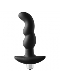 Черная вибропробка для простаты FantASStic Vibrating Prostate Plug - 14,5 см. - Dream Toys - во Владивостоке купить с доставкой