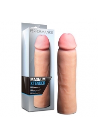 Телесная фаллическая насадка на пенис Magnum Xtender - 23 см. - Blush Novelties - во Владивостоке купить с доставкой