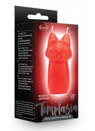 Красная БДСМ-свеча в форме злой кошки Fox Drip Candle - Blush Novelties - купить с доставкой во Владивостоке
