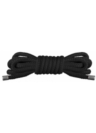 Чёрная нейлоновая верёвка для бандажа Japanese Mini - Shots Media BV - купить с доставкой во Владивостоке