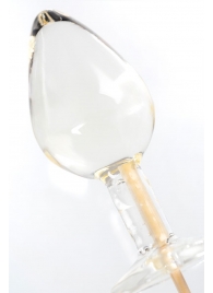 Прозрачный леденец в форме малой анальной пробки со вкусом пина колада - Sosuчki - купить с доставкой во Владивостоке