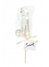 Прозрачный леденец в форме пениса со вкусом пина колада - Sosuчki - купить с доставкой во Владивостоке