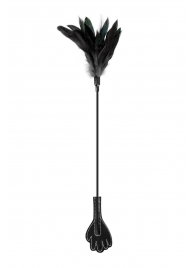 Двусторонний стек-щекоталка Sweet Caress Feather Whip - 58 см. - Sweet Caress - купить с доставкой во Владивостоке