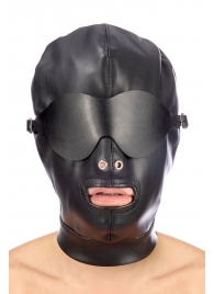 Маска-шлем с отверстием для рта и съемными шорами - Fetish Tentation - купить с доставкой во Владивостоке