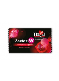Возбуждающий крем для женщин Sextaz-W в одноразовой упаковке - 1,5 гр. - Биоритм - купить с доставкой во Владивостоке