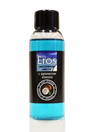 Массажное масло Eros tropic с ароматом кокоса - 50 мл. - Биоритм - купить с доставкой во Владивостоке