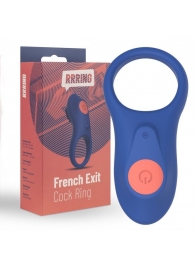 Синее эрекционное кольцо RRRING French Exit Cock Ring - FeelzToys - во Владивостоке купить с доставкой