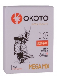Набор из 4 презервативов OKOTO MegaMIX - Sitabella - купить с доставкой во Владивостоке
