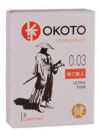 Ультратонкие презервативы OKOTO Ultra Thin - 3 шт. - Sitabella - купить с доставкой во Владивостоке