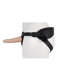 Пустотелый страпон Harness CLASSIC с бандажом - 15,5 см. - LOVETOY (А-Полимер) - купить с доставкой во Владивостоке