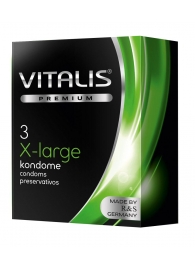 Презервативы увеличенного размера VITALIS PREMIUM x-large - 3 шт. - Vitalis - купить с доставкой во Владивостоке