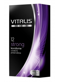 Презервативы с утолщённой стенкой VITALIS PREMIUM strong - 12 шт. - Vitalis - купить с доставкой во Владивостоке