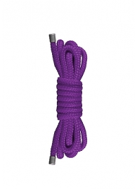 Фиолетовая нейлоновая веревка для бандажа Japanese Mini - Shots Media BV - купить с доставкой во Владивостоке
