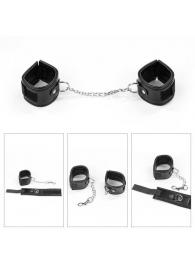 БДСМ-набор Deluxe Bondage Kit: маска, вибратор, наручники, плётка - Lovetoy - купить с доставкой во Владивостоке