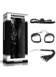 БДСМ-набор Deluxe Bondage Kit: наручники, плеть, кляп-шар - Lovetoy - купить с доставкой во Владивостоке