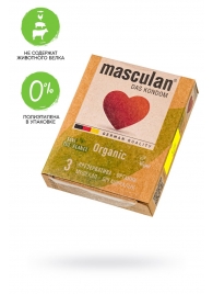 Экологически чистые презервативы Masculan Organic - 3 шт. - Masculan - купить с доставкой во Владивостоке