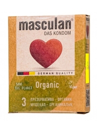 Экологически чистые презервативы Masculan Organic - 3 шт. - Masculan - купить с доставкой во Владивостоке