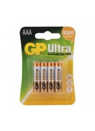 Батарейки алкалиновые GP Ultra Alkaline 24А AАA/LR03 - 4 шт. - Элементы питания - купить с доставкой во Владивостоке