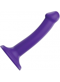 Фиолетовый фаллоимитатор-насадка Strap-On-Me Dildo Dual Density size S - 17 см. - Strap-on-me - купить с доставкой во Владивостоке