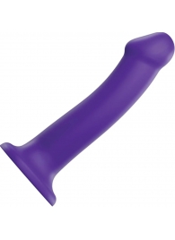 Фиолетовый фаллоимитатор-насадка Strap-On-Me Dildo Dual Density size L - 19 см. - Strap-on-me - купить с доставкой во Владивостоке